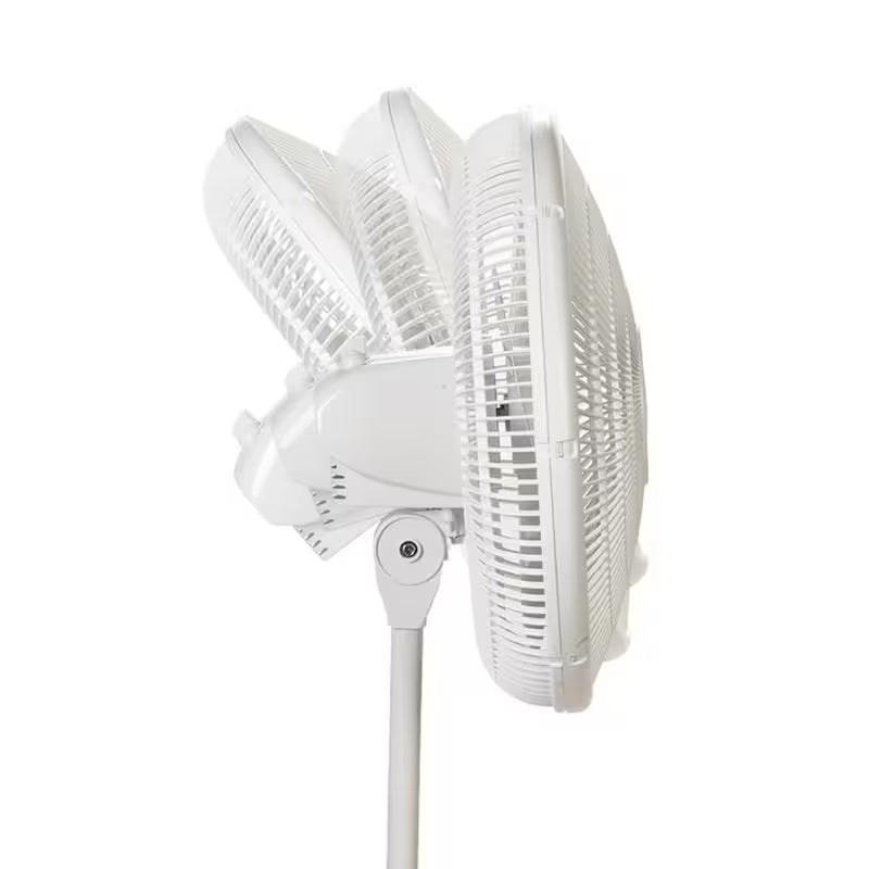 White 3 Speed Oscillating Pedestal Fan P665