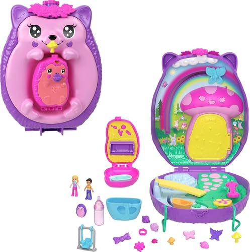 2-in-1 Travel Toy with 2 Micro Dolls and 16 Accessories M1498