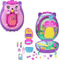 2-in-1 Travel Toy with 2 Micro Dolls and 16 Accessories M1498