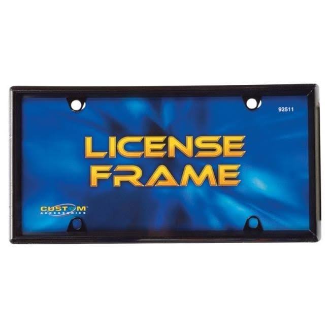 License Plate Frame Black K43493