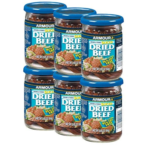 2.25 OZ Sliced Dried Beef, Jarred Meat Z623