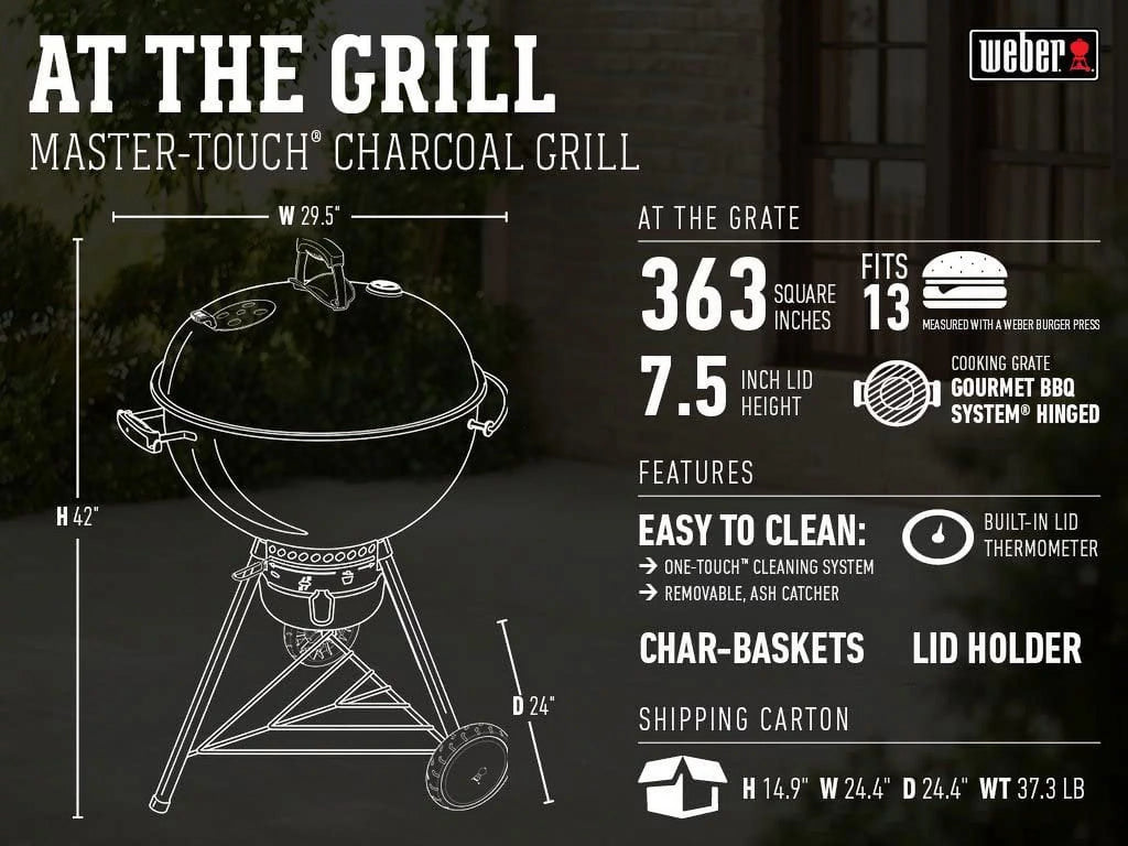 22-Inch Black Charcoal Grill V205146