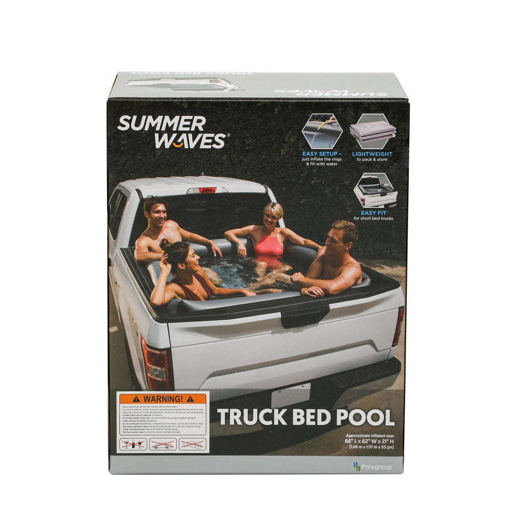 Gray Rectangular Inflatable Pool Q71859