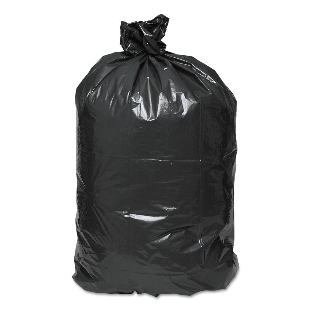 Black 2-Ply Low-Density Can Liners 31-33gal .63 Mil 33 x 39 250/Carton H8540