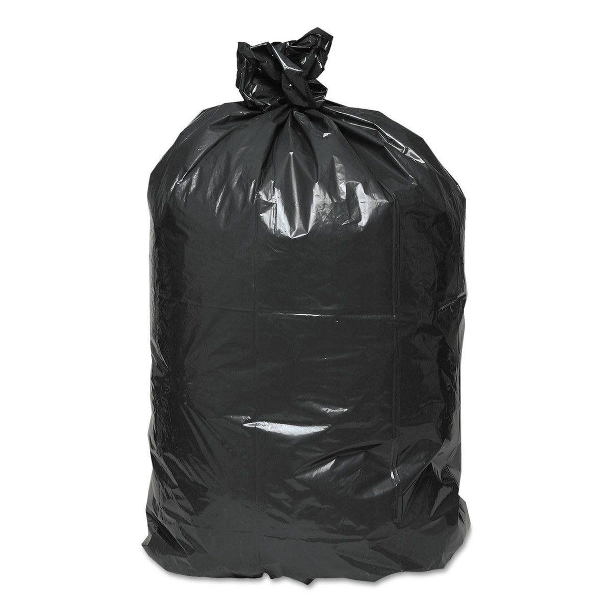 Black 2-Ply Low-Density Can Liners 31-33gal .63 Mil 33 x 39 250/Carton H8540