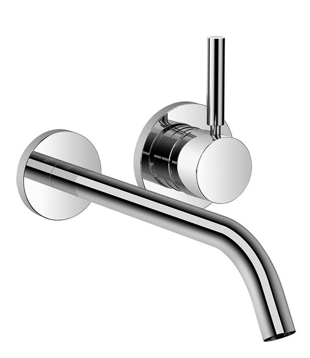 Polished Chrome Wall-Mounted Single-Lever Mixer N259