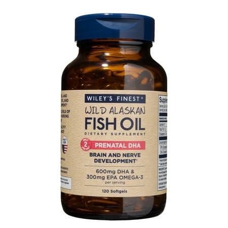 Wild Alaskan Fish Oil Prenatal DHA 900mg Omega-3s 120 Softgels O566