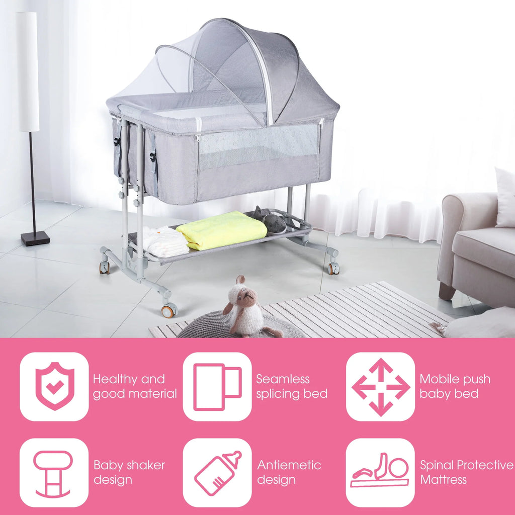 Baby Bassinet Bedside Sleeper W86463