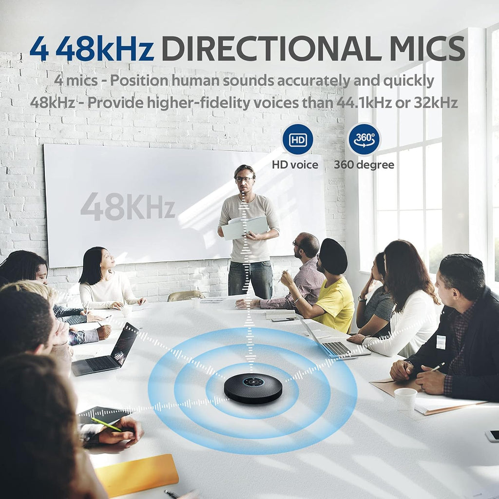 Bluetooth Speakerphone with 4 Directional Mics G703