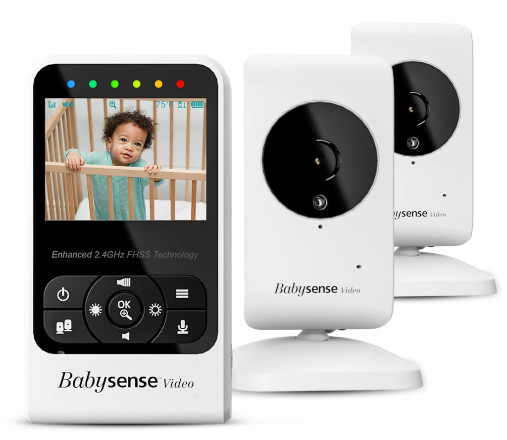 Video Baby Monitor with Camera and Audio, Two Cameras, Night Vision, Two Way Talk D6212