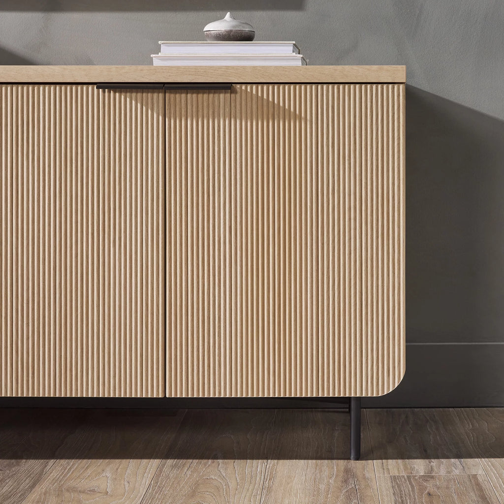 69” 4-Door Reeded-Front Sideboard C244378
