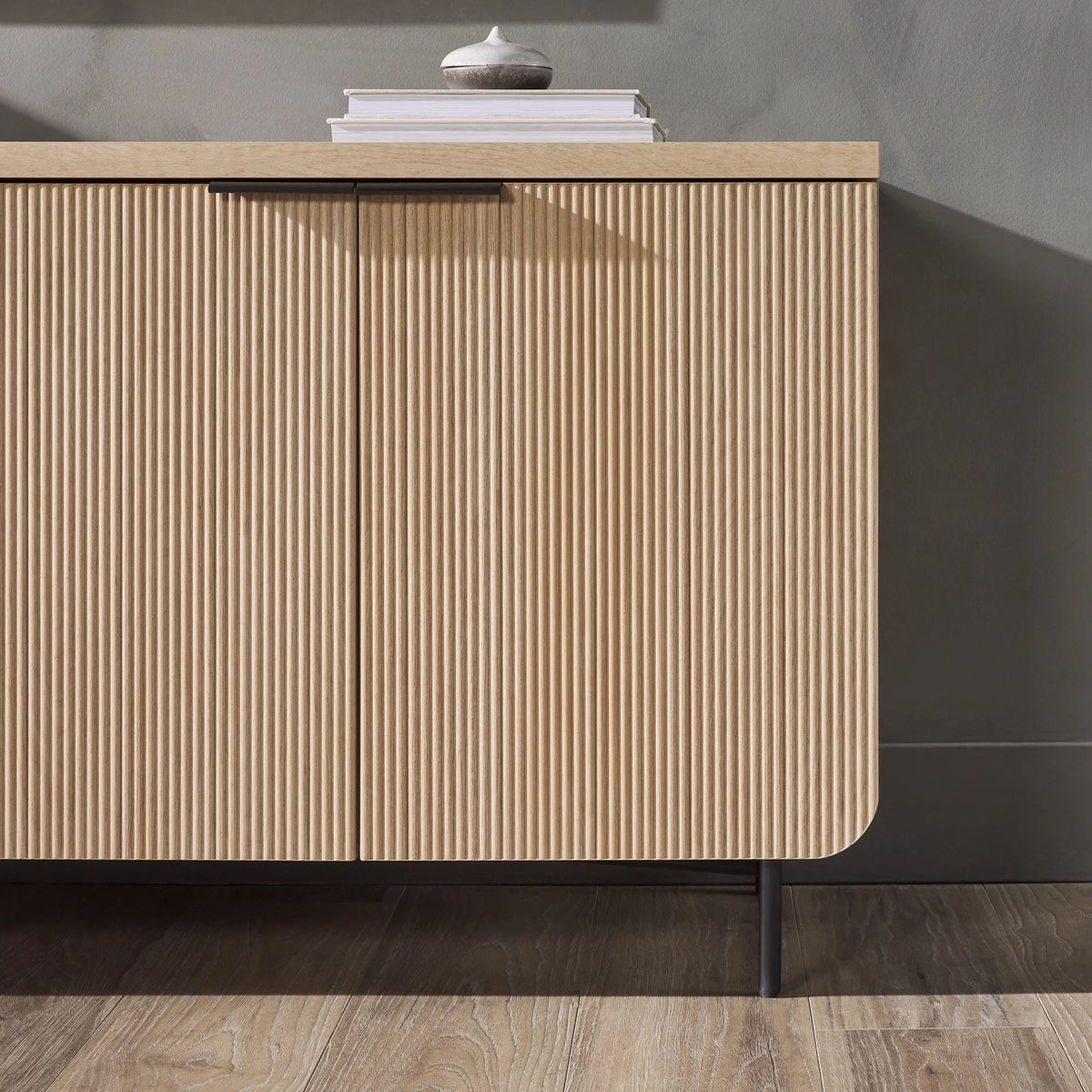 69” 4-Door Reeded-Front Sideboard C244378