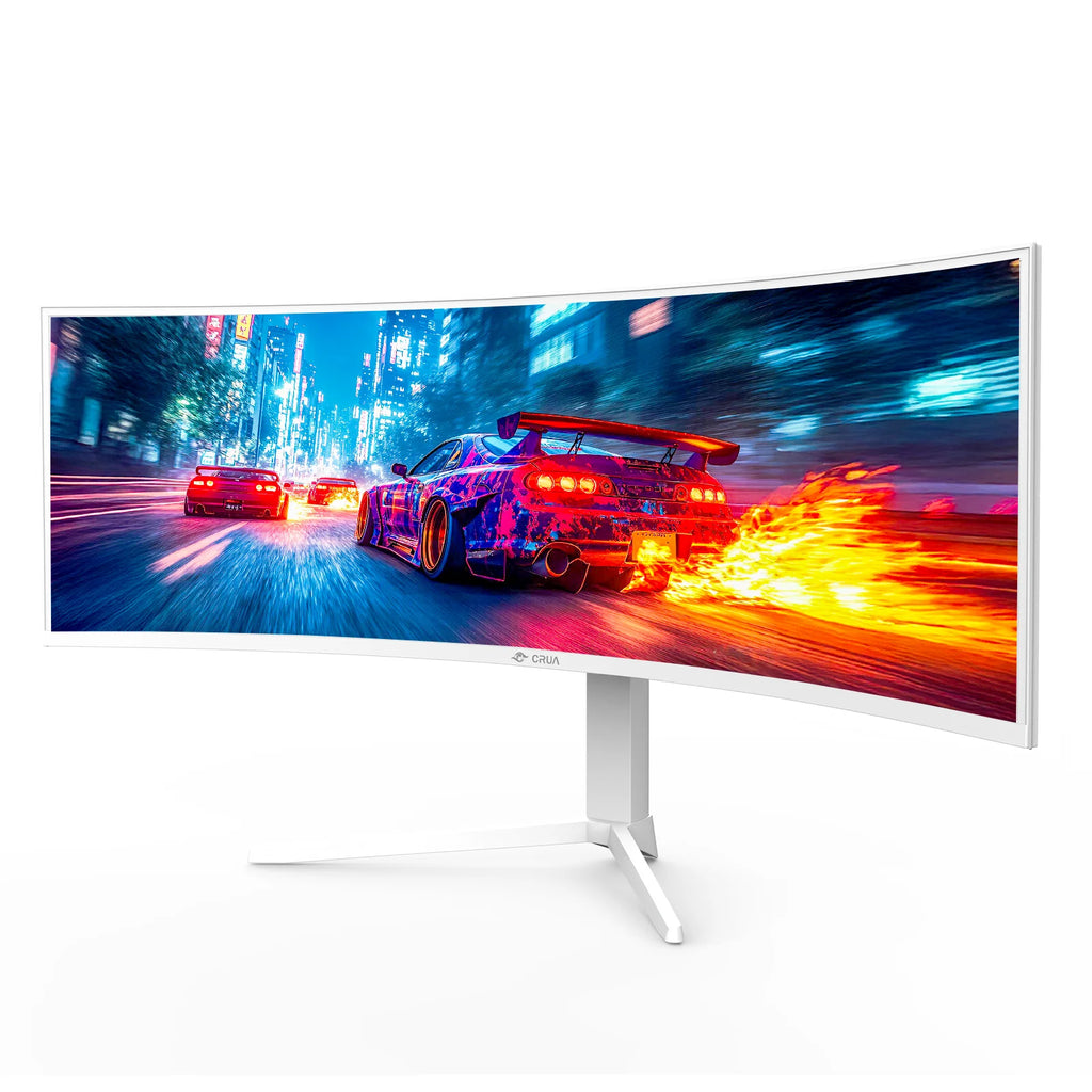 49 Inch Ultra-Wide Curved Gaming Monitor, 120Hz, DQHD (5120x1440p), 1500R, 32:9, White W218853
