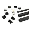 Textured Black Aluminum Rail Kit Stair X6745