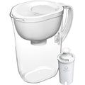 Large 10-Cup BPA Free White Water Filter Pitcher with 1 Standard Filter Q596143