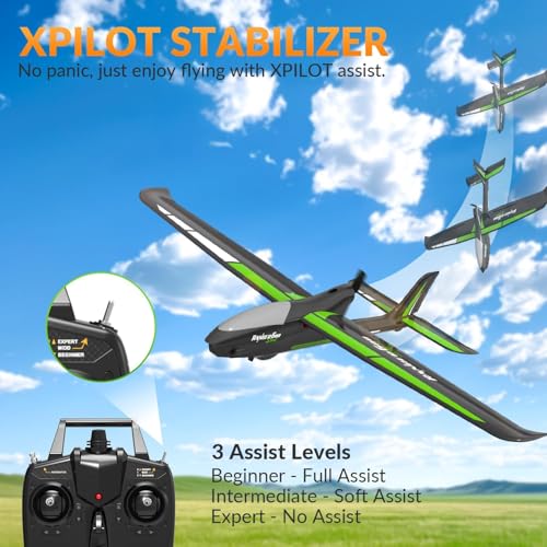 Black 4CH Remote Control Glider Airplane N2888