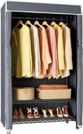 3 Tiers Heavy Duty Garment Rack with Grey Oxford Fabric Cover L48824