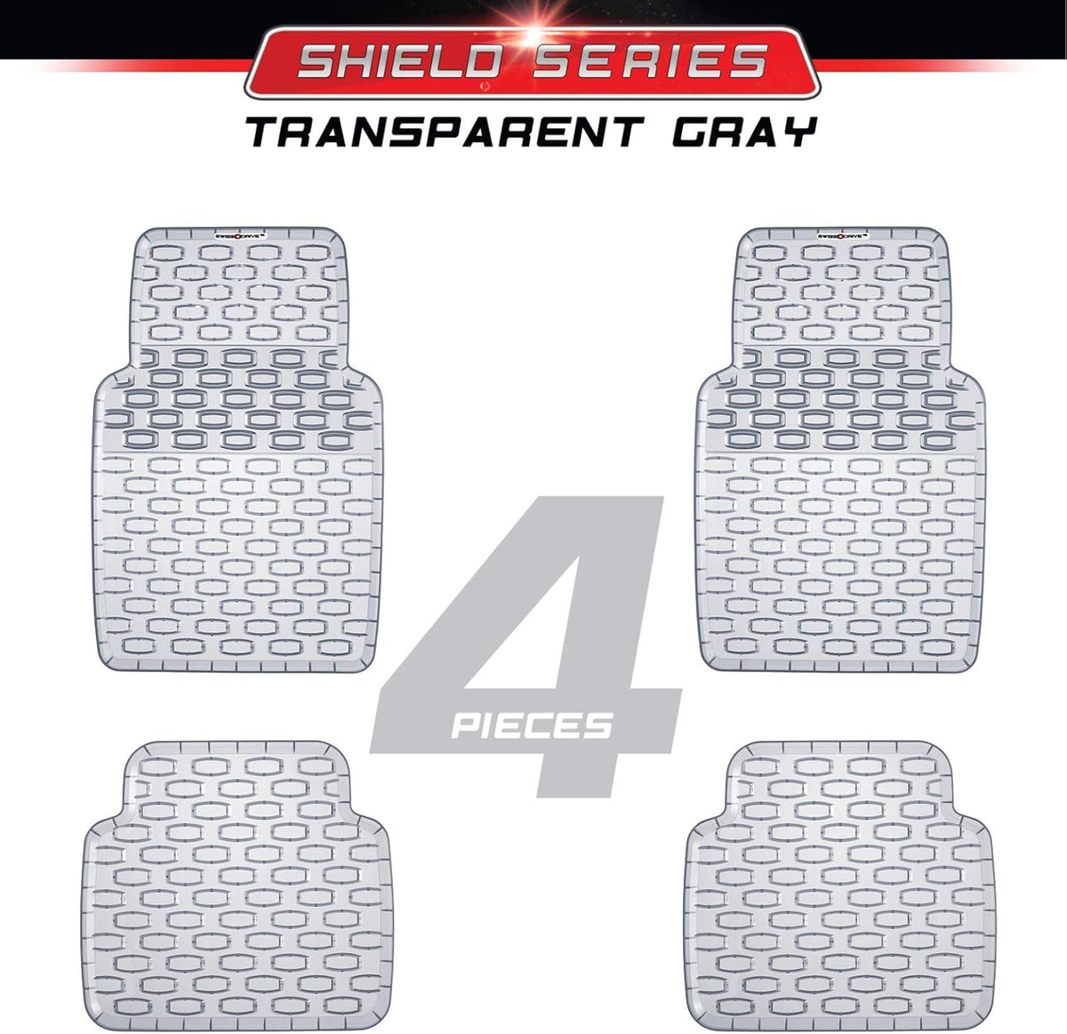 4 pcs Rubber Car Floor Mats G13084