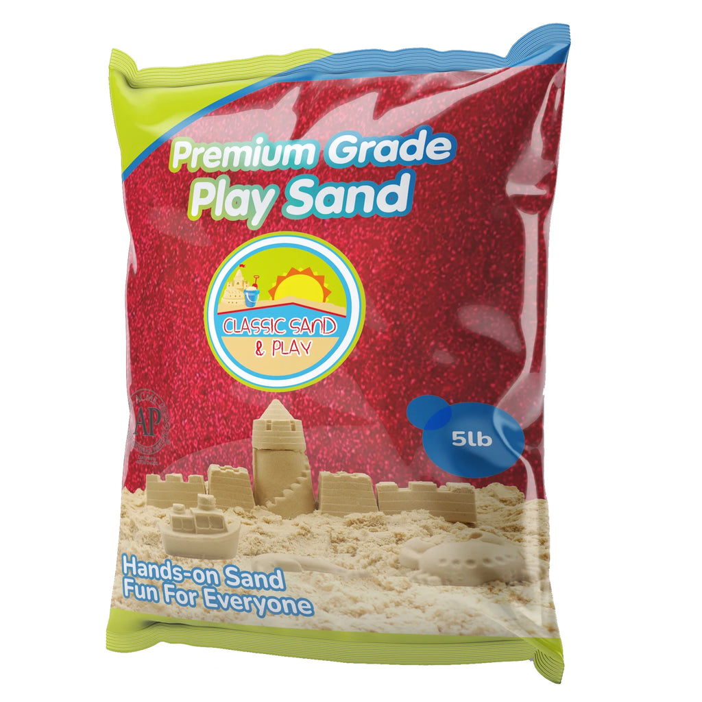 Red Colored Play Sand, 5 lb. Bag D336019