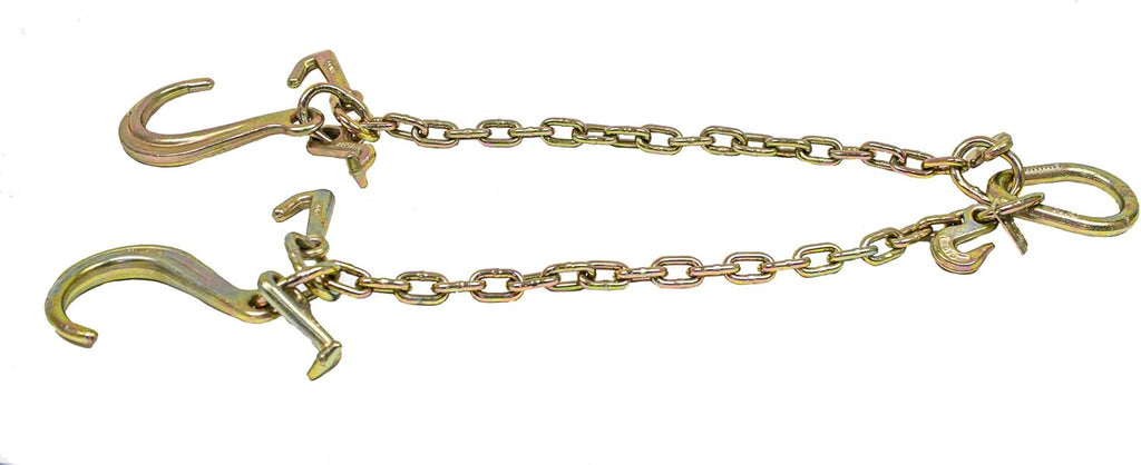 8" Medium J Hooks Chain Bridle with Grab Hooks 2' Legs (2 Pack) K8256