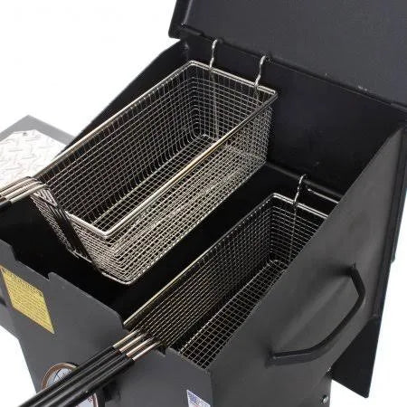 4 Gallon Deep Fryer with Stand and 2 Baskets S13109