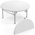 48" Round Bi-Folding Portable Plastic Table M5158