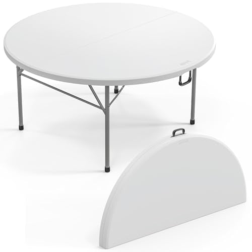 48" Round Bi-Folding Portable Plastic Table M5158