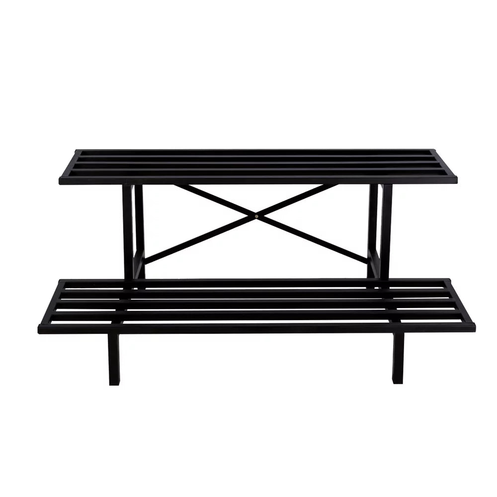 2 Tier Sturdy Metal Plant Stand P27359