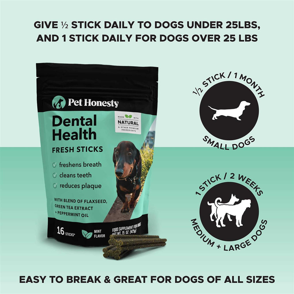 Dental Health Fresh Sticks Dental Treats for Dogs E998