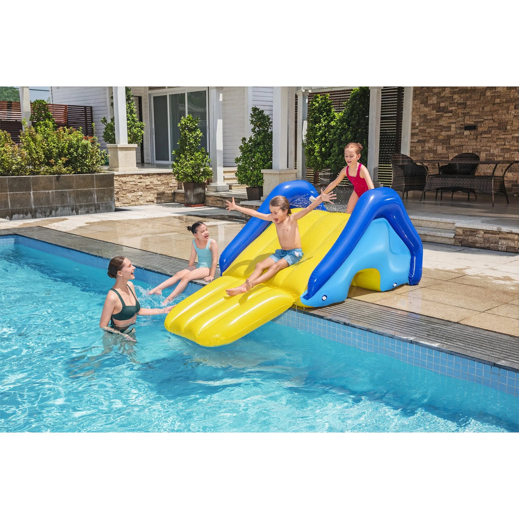 Giant Inflatable Pool Water Slide with Built-In Sprinkler D4985