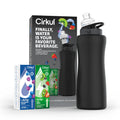 32oz Rose Gold Stainless Steel Water Bottle Starter Kit with Lid and 2 Flavor Cartridges U298