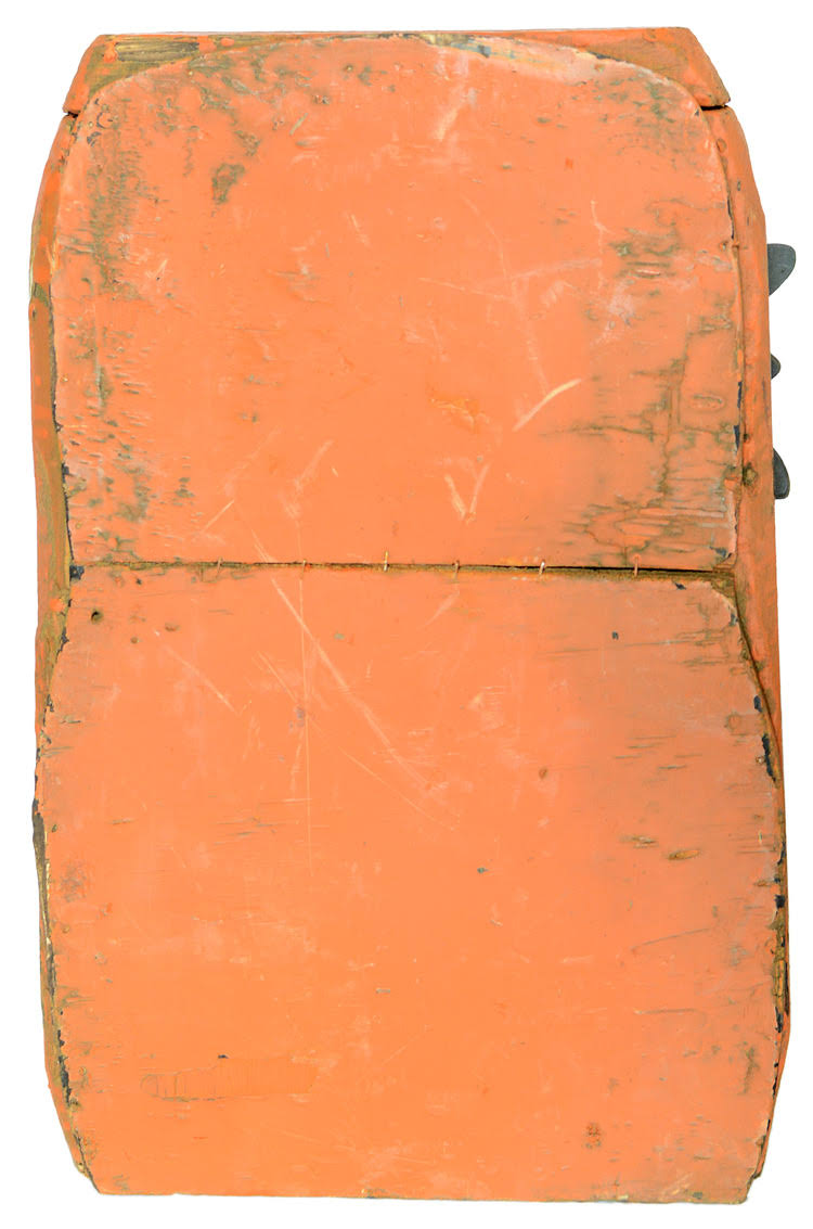 Orange Wooden Pumpkin W903379