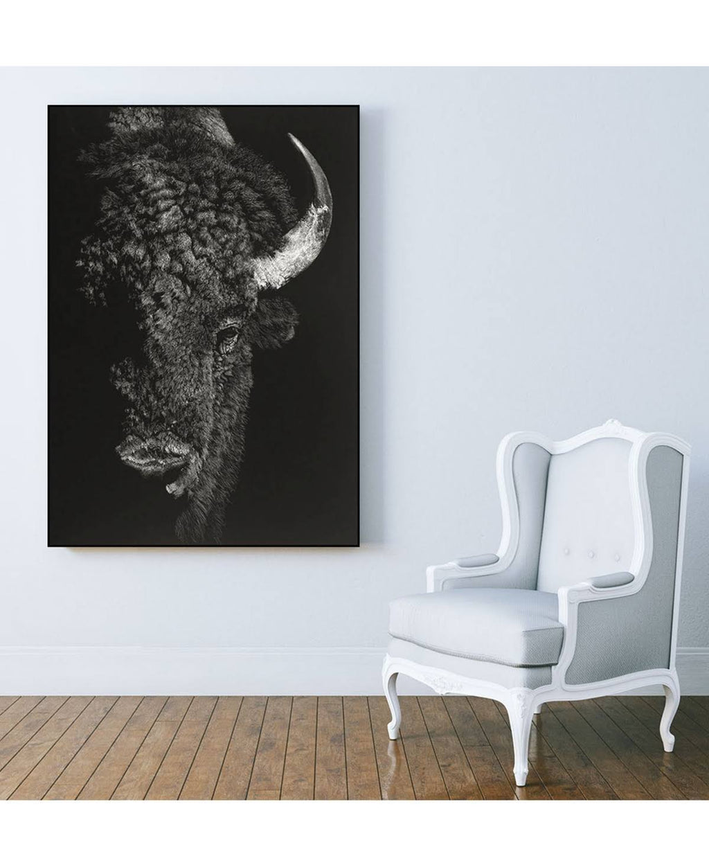 40x22 x 30x22 Framed Canvas Art Block L166