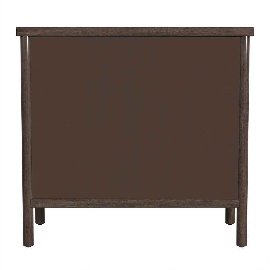 Soft Brown 3 Drawer Wood Dresser Q65701