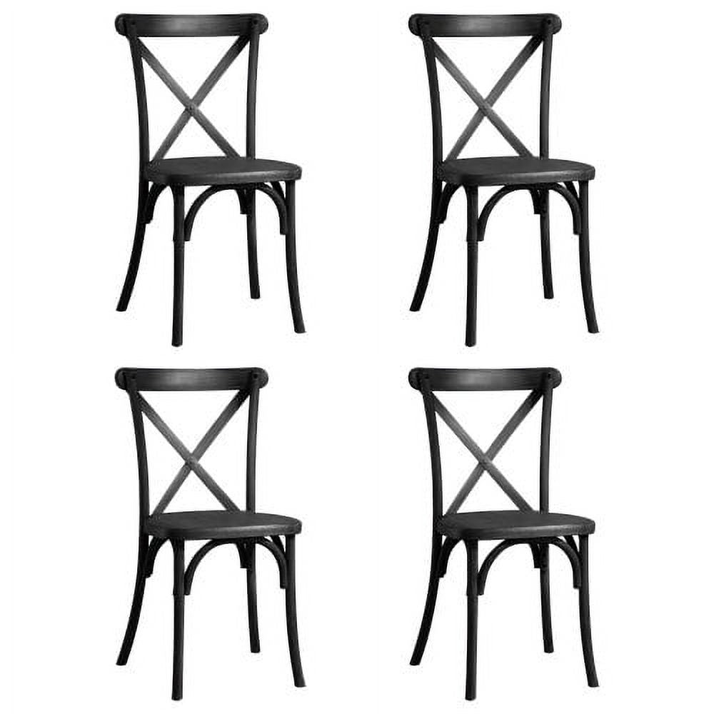 Resin Dining Side Chair Set of 4 U74348
