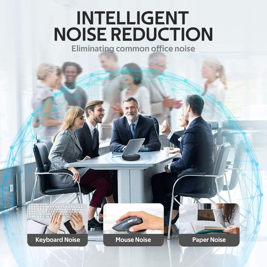 Bluetooth Speakerphone with 4 Directional Mics G703