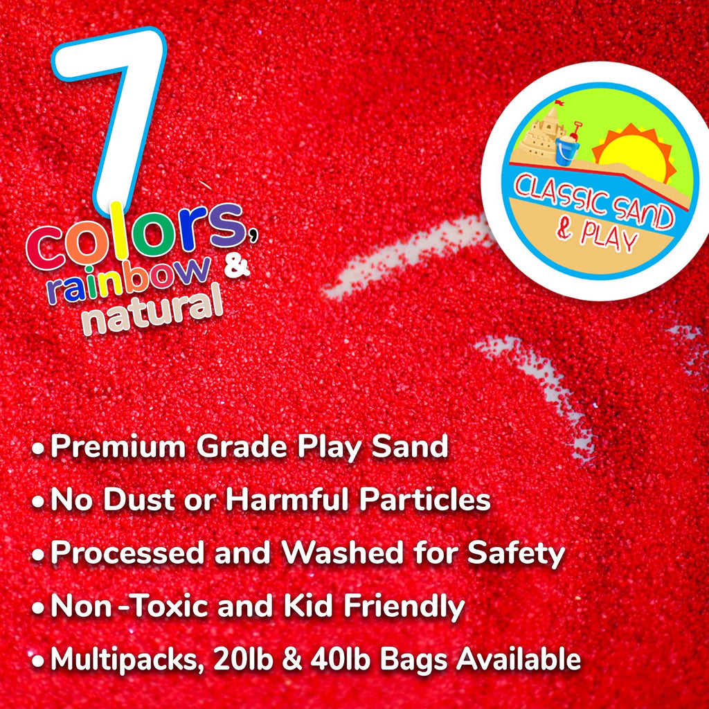 Red Colored Play Sand, 5 lb. Bag D336019