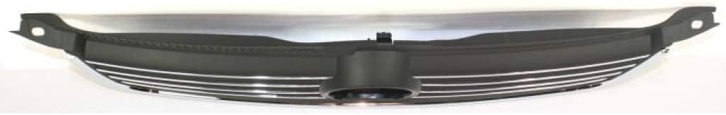Black Shell & Insert Grille Assembly with Chrome Molding L6867