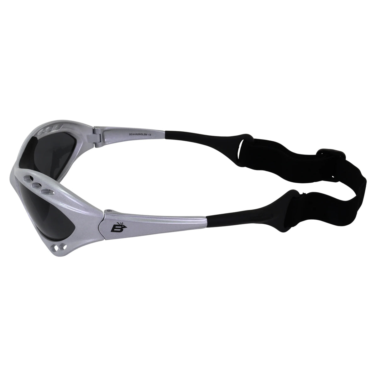 3 Pairs Padded Polarized Sunglasses w/Strap Silver Frame w/Smoke Lens & Black Frame w/ Pink & Green Mirror Lenses W612892