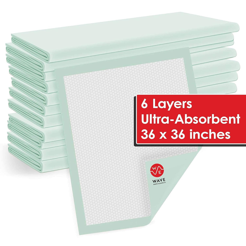Heavy Absorbency Disposable Bed Pads, 36 x 36 Quilted, 50 Per Case D107