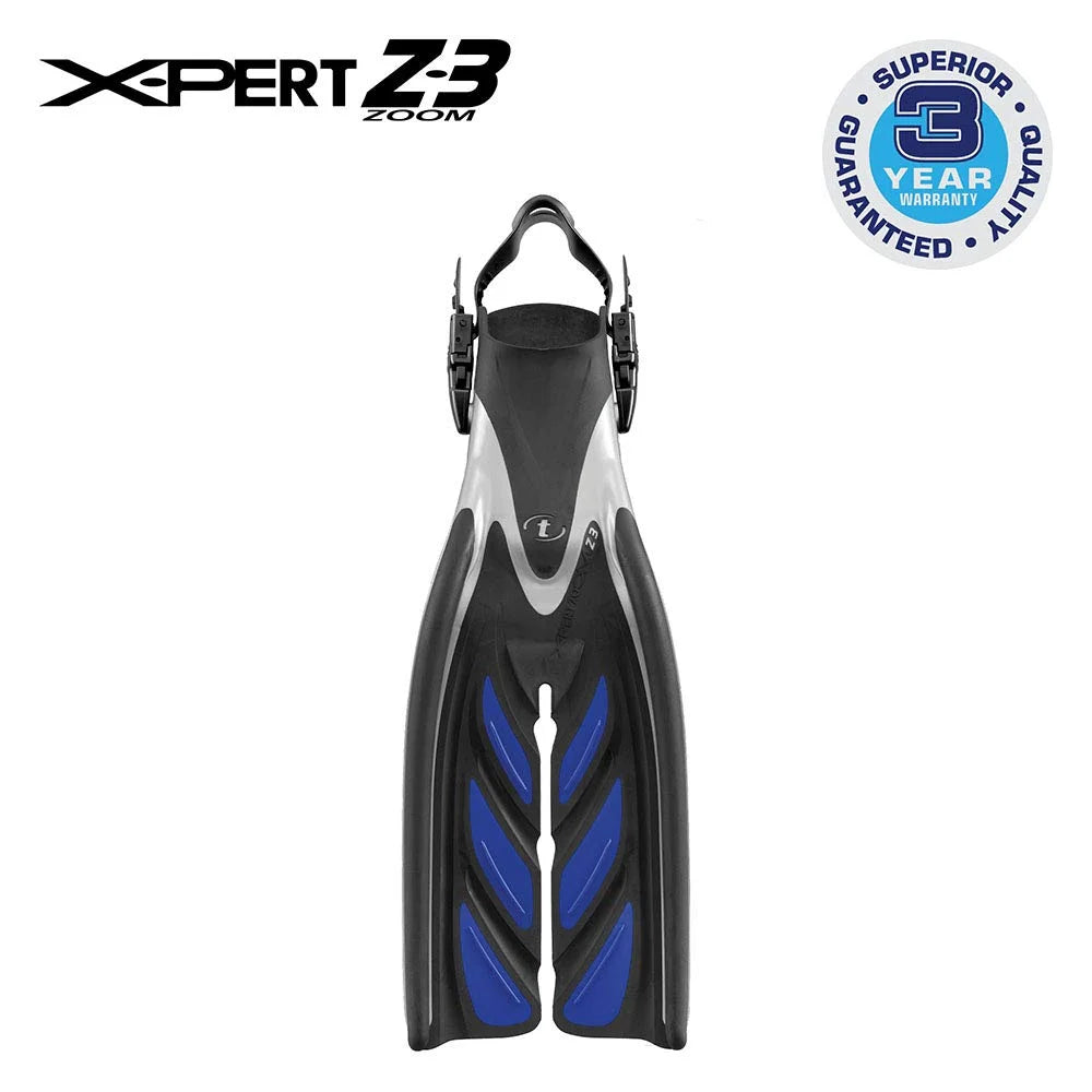 Cobalt Blue Open Heel Strap Fins K548257