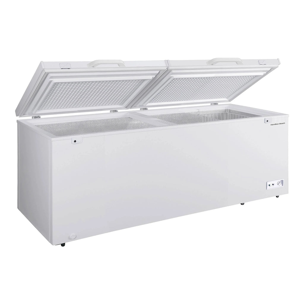 White Dual Door Chest Freezer O29665