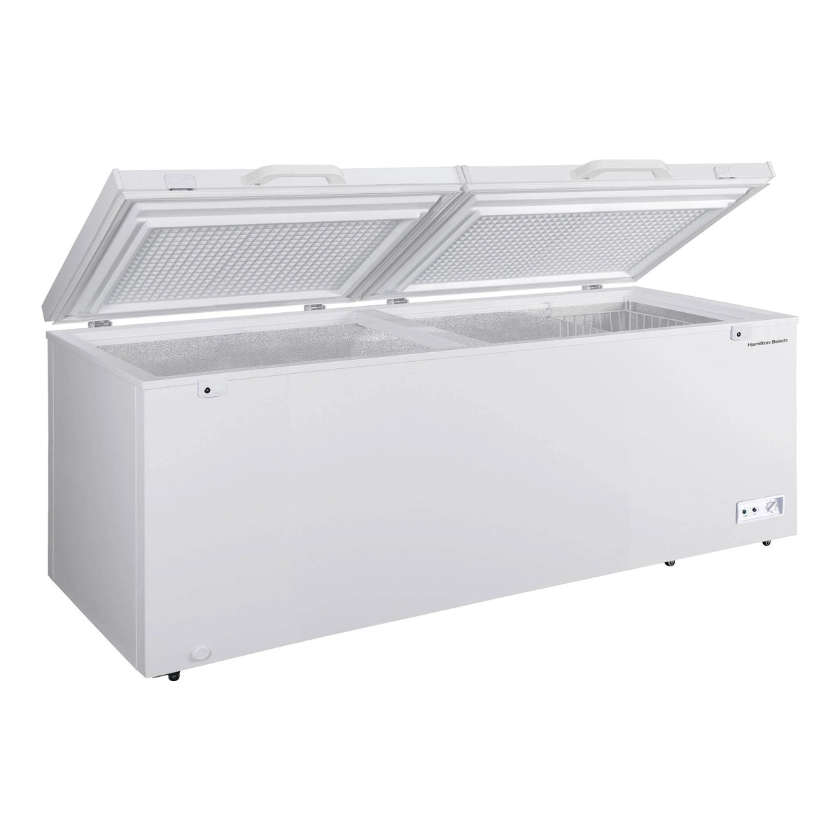 White Dual Door Chest Freezer O29665