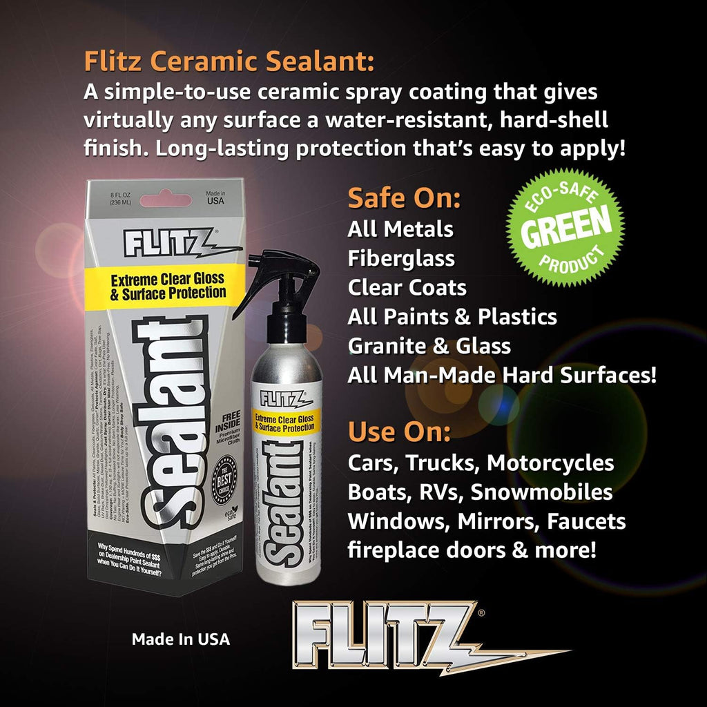 8 oz. 6 Pack Hydrophobic Spray Sealant and Paint Protectant with Microfiber Cleaning Cloth C224