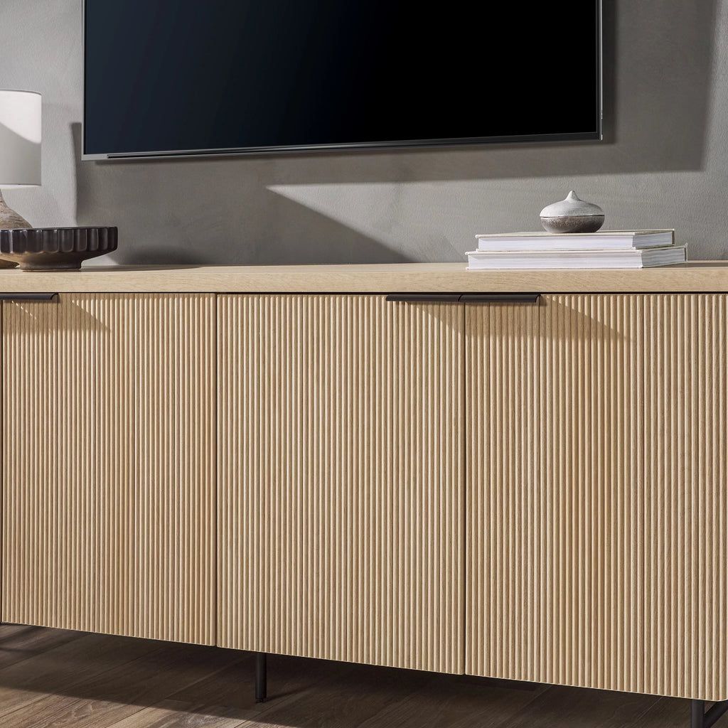 69” 4-Door Reeded-Front Sideboard C244378