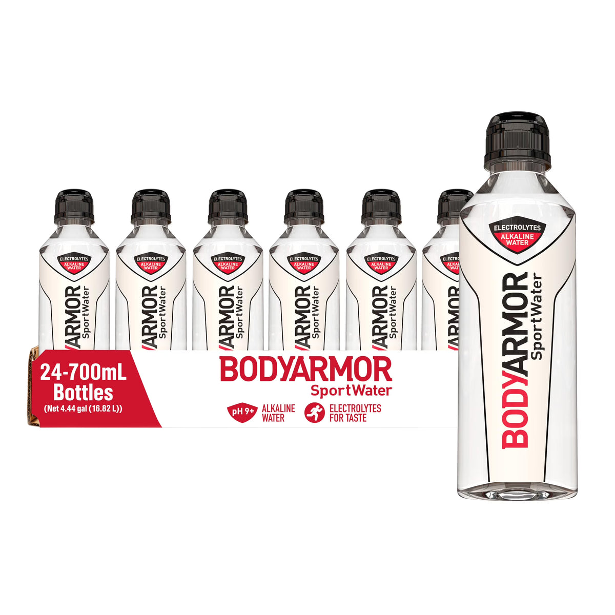Alkaline Water Ph 9+ with Electrolytes, 700Ml Sport Cap, Pack of 24 W758616