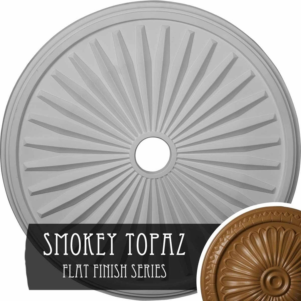 Hand-Painted Smokey Topaz Ceiling Medallion M421952
