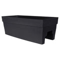 Black Self Watering Deck Rail Planter C800