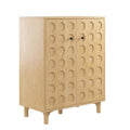 Light Ash Wood Bar Cabinet D6986