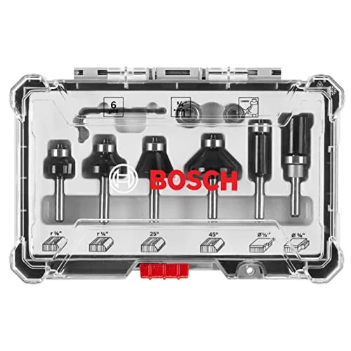 6 pc. Carbide-Tipped Router Bit Set J4940